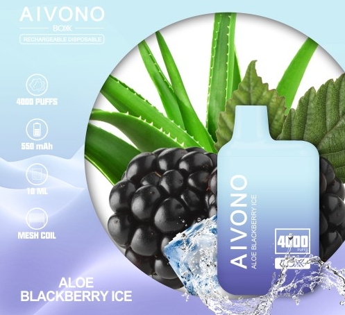 Aivono AIM BOXX 4000 Puffs Vape - alojev robidovim led: Osvobajajoča Svežina v Vsakem Pufu